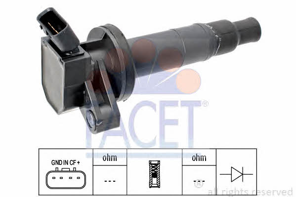 Facet 9.6361 Ignition coil 96361: Buy near me in Poland at 2407.PL - Good price!