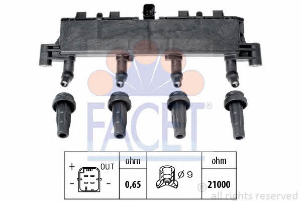 Facet 9.6370 Ignition coil 96370: Buy near me in Poland at 2407.PL - Good price!