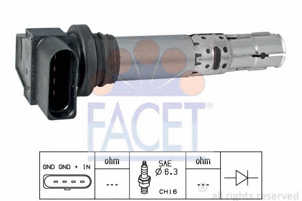 Facet 9.6374 Ignition coil 96374: Buy near me at 2407.PL in Poland at an Affordable price!