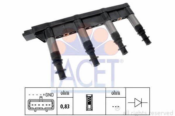 Facet 9.6383 Котушка запалювання 96383: Купити у Польщі - Добра ціна на 2407.PL!