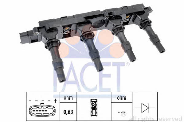 Facet 9.6408 Ignition coil 96408: Buy near me in Poland at 2407.PL - Good price!