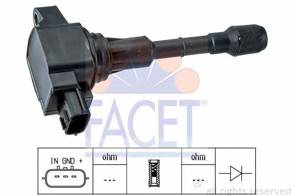 Facet 9.6433 Ignition coil 96433: Buy near me in Poland at 2407.PL - Good price!