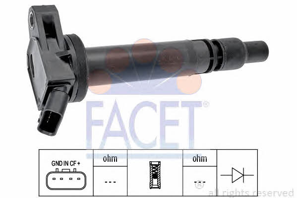 Facet 9.6437 Ignition coil 96437: Buy near me in Poland at 2407.PL - Good price!