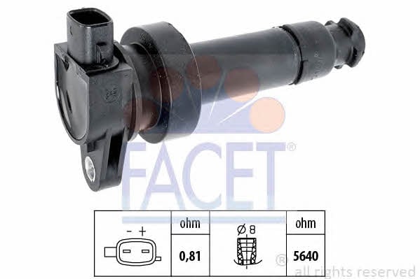 Facet 9.6443 Ignition coil 96443: Buy near me in Poland at 2407.PL - Good price!