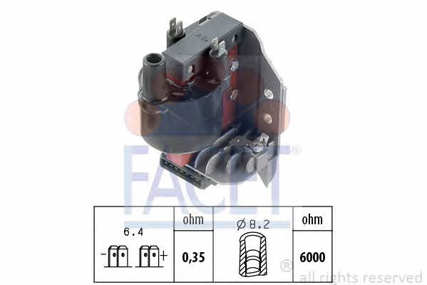 Facet 9.8002 Ignition coil 98002: Buy near me in Poland at 2407.PL - Good price!
