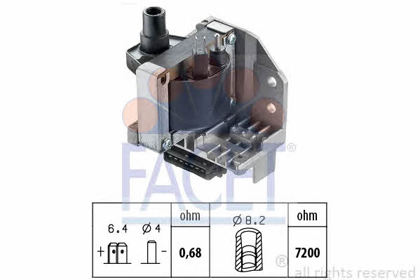 Facet 9.8107 Ignition coil 98107: Buy near me in Poland at 2407.PL - Good price!
