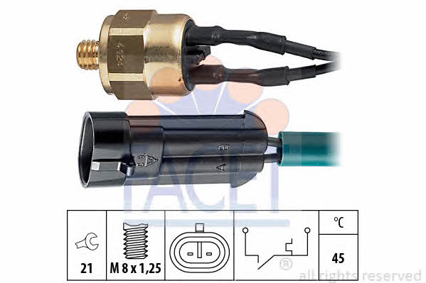 Facet 7.4124 Coolant temperature sensor 74124: Buy near me at 2407.PL in Poland at an Affordable price!