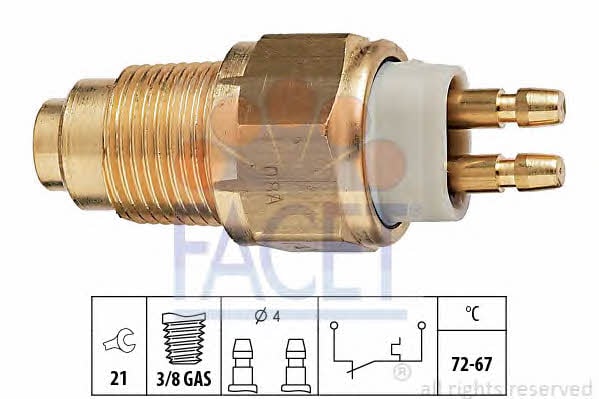 Facet 7.5125 Fan switch 75125: Buy near me in Poland at 2407.PL - Good price!