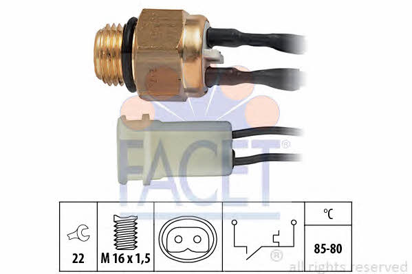 Facet 7.5217 Fan switch 75217: Buy near me in Poland at 2407.PL - Good price!