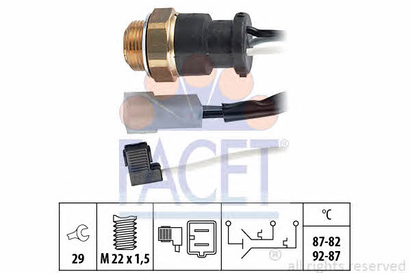 Facet 7.5602 Fan switch 75602: Buy near me in Poland at 2407.PL - Good price!