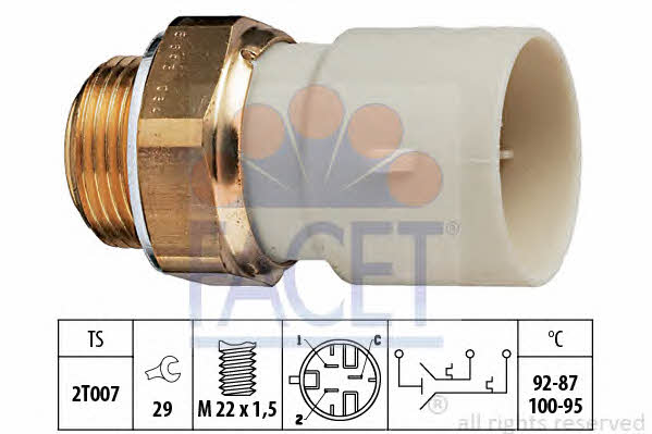 Facet 7.5663 Fan switch 75663: Buy near me in Poland at 2407.PL - Good price!