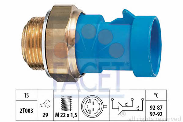 Facet 7.5681 Fan switch 75681: Buy near me in Poland at 2407.PL - Good price!