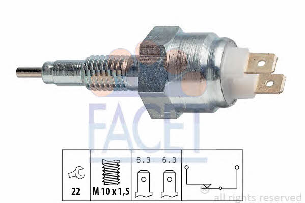 Facet 7.6012 Reverse gear sensor 76012: Buy near me at 2407.PL in Poland at an Affordable price!
