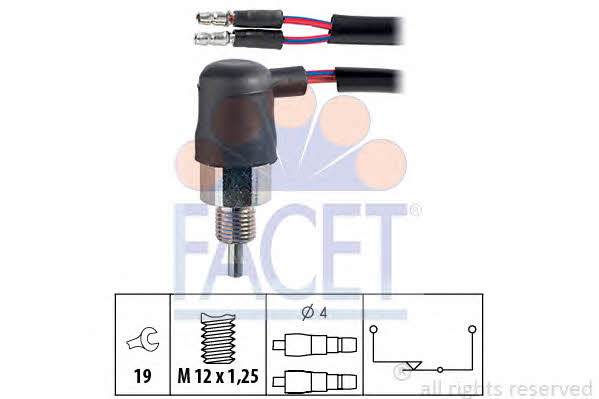Facet 7.6047 Reverse gear sensor 76047: Buy near me in Poland at 2407.PL - Good price!