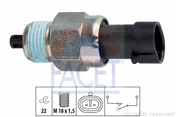 Facet 7.6142 Reverse gear sensor 76142: Buy near me in Poland at 2407.PL - Good price!