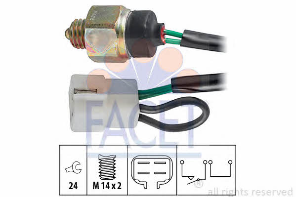 Facet 7.6198 Reverse gear sensor 76198: Buy near me in Poland at 2407.PL - Good price!