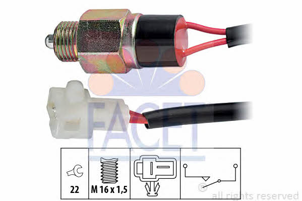 Facet 7.6220 Reverse gear sensor 76220: Buy near me in Poland at 2407.PL - Good price!