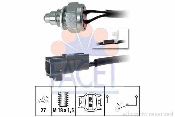 Facet 7.6261 Reverse gear sensor 76261: Buy near me in Poland at 2407.PL - Good price!
