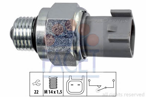 Facet 7.6272 Reverse gear sensor 76272: Buy near me at 2407.PL in Poland at an Affordable price!