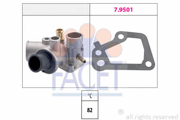 Facet 7.8129 Thermostat, coolant 78129: Buy near me in Poland at 2407.PL - Good price!