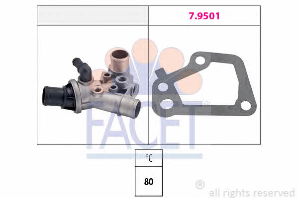 Facet 7.8153 Thermostat, coolant 78153: Buy near me in Poland at 2407.PL - Good price!