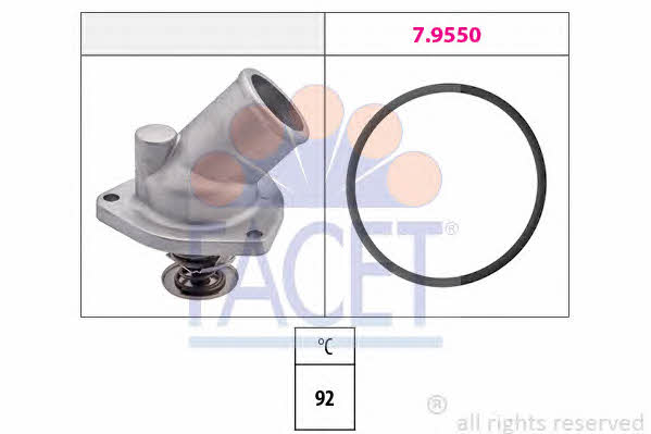 Facet 7.8196 Thermostat, coolant 78196: Buy near me in Poland at 2407.PL - Good price!