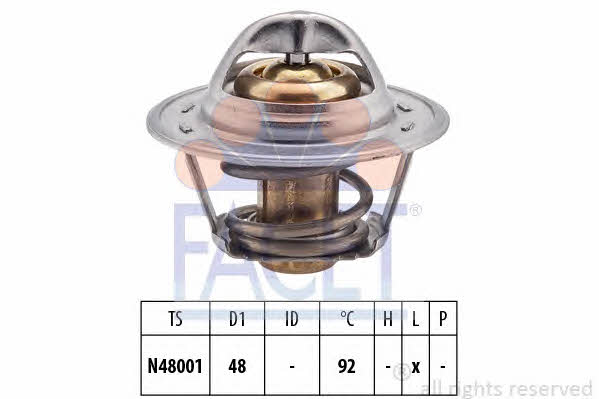 Facet 7.8207S Thermostat, coolant 78207S: Buy near me in Poland at 2407.PL - Good price!