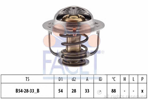 Facet 7.8216S Thermostat, coolant 78216S: Buy near me in Poland at 2407.PL - Good price!
