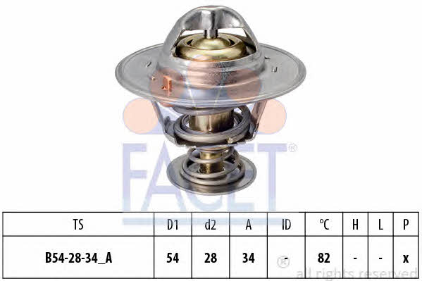 Facet 7.8218S Thermostat, coolant 78218S: Buy near me at 2407.PL in Poland at an Affordable price!