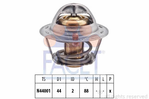 Facet 7.8227S Thermostat, coolant 78227S: Buy near me in Poland at 2407.PL - Good price!