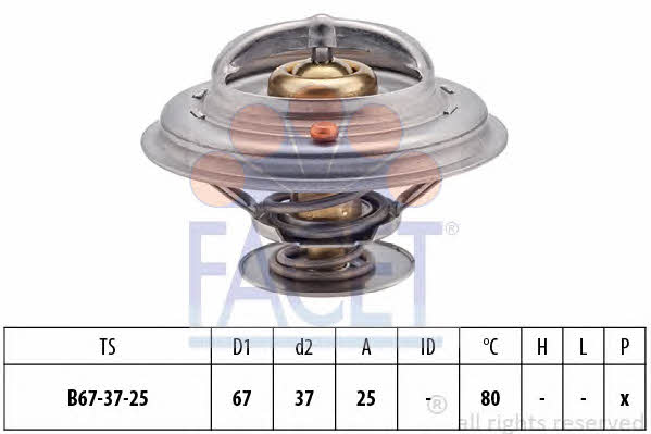 Facet 7.8259S Thermostat, coolant 78259S: Buy near me in Poland at 2407.PL - Good price!