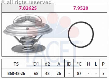 Facet 7.8262 Termostat, środek chłodzący 78262: Dobra cena w Polsce na 2407.PL - Kup Teraz!