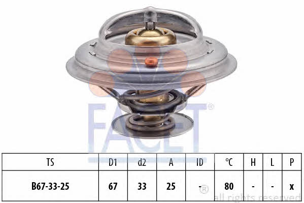 Facet 7.8301S Thermostat, coolant 78301S: Buy near me in Poland at 2407.PL - Good price!