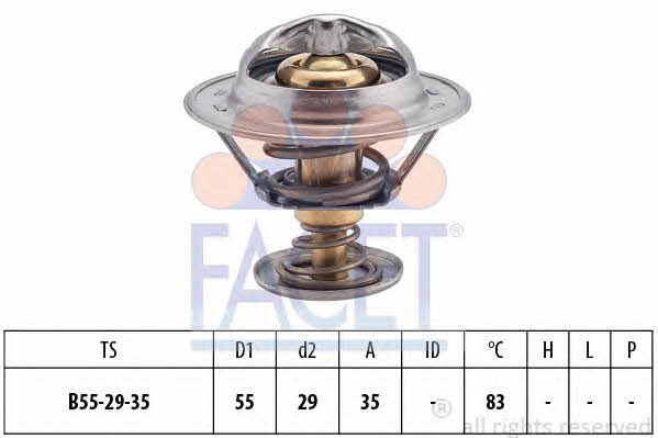 Facet 7.8323S Thermostat, coolant 78323S: Buy near me in Poland at 2407.PL - Good price!