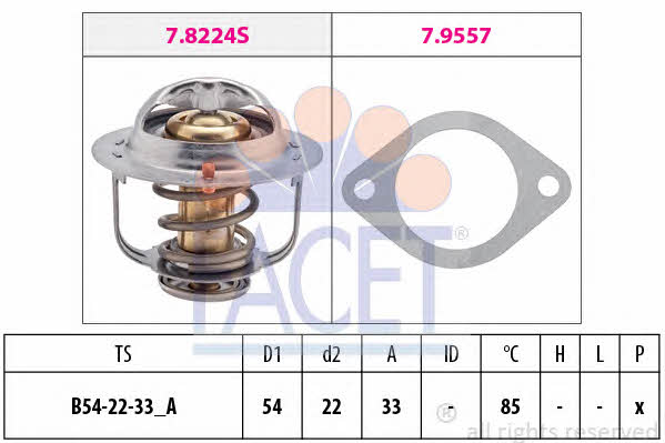 Facet 7.8335 Thermostat, coolant 78335: Buy near me at 2407.PL in Poland at an Affordable price!