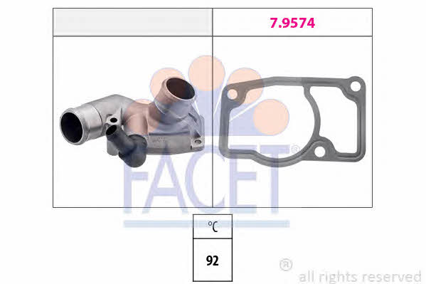 Facet 7.8347 Thermostat, coolant 78347: Buy near me in Poland at 2407.PL - Good price!