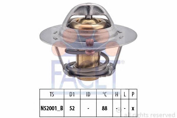 Facet 7.8355S Thermostat, coolant 78355S: Buy near me in Poland at 2407.PL - Good price!