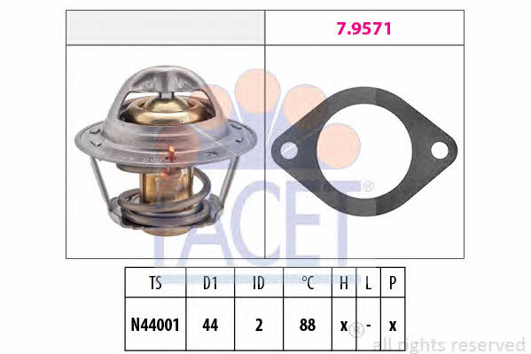  7.8369 Thermostat, coolant 78369: Buy near me in Poland at 2407.PL - Good price!