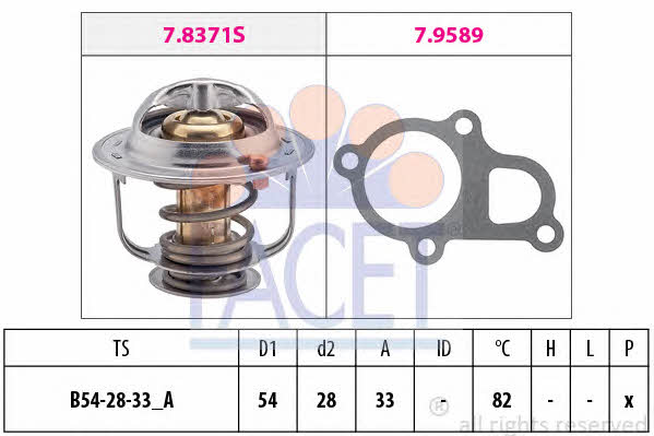  7.8372 Thermostat, coolant 78372: Buy near me in Poland at 2407.PL - Good price!