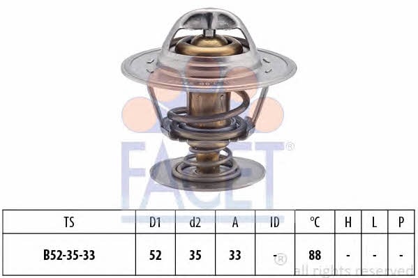 Facet 7.8394S Thermostat, coolant 78394S: Buy near me in Poland at 2407.PL - Good price!