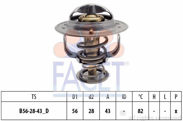 Facet 7.8399S Thermostat, coolant 78399S: Buy near me in Poland at 2407.PL - Good price!