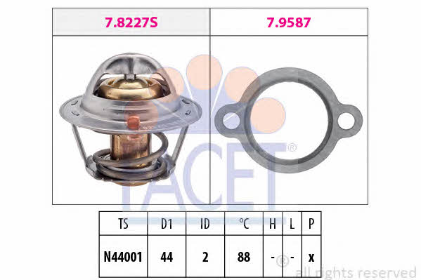  7.8409 Thermostat, coolant 78409: Buy near me in Poland at 2407.PL - Good price!