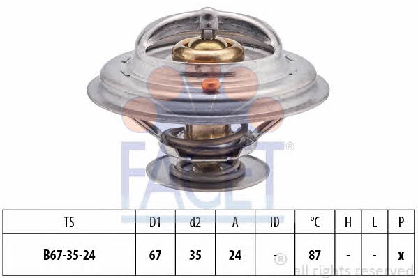 Facet 7.8410S Thermostat, coolant 78410S: Buy near me in Poland at 2407.PL - Good price!