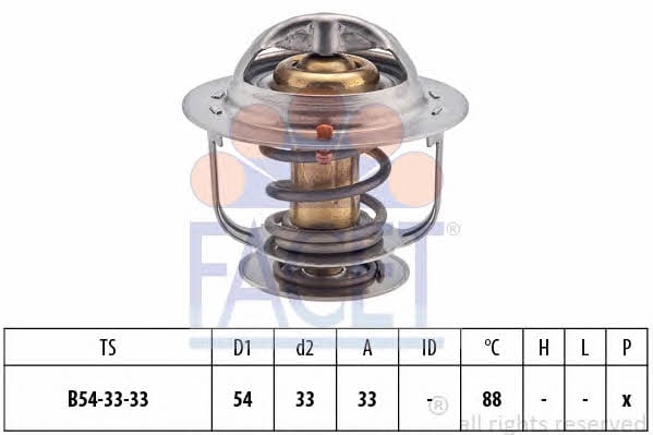 Facet 7.8414S Thermostat, coolant 78414S: Buy near me in Poland at 2407.PL - Good price!