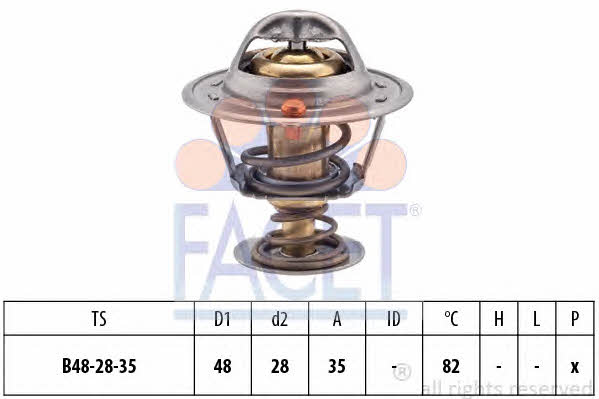 Facet 7.8415S Thermostat, coolant 78415S: Buy near me in Poland at 2407.PL - Good price!