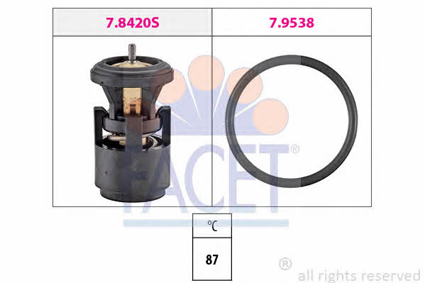 Facet 7.8420 Thermostat, coolant 78420: Buy near me in Poland at 2407.PL - Good price!
