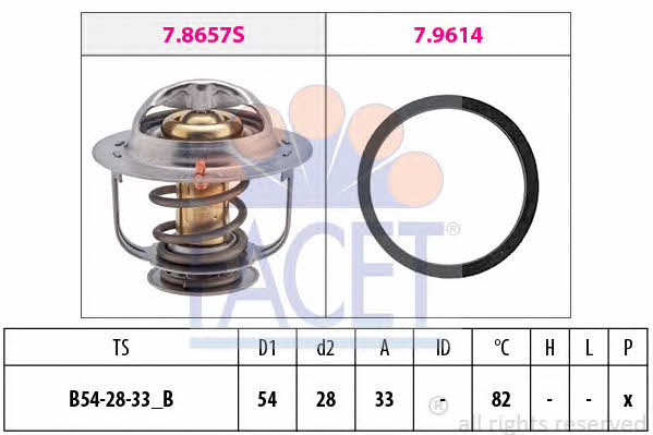  7.8449 Thermostat, coolant 78449: Buy near me in Poland at 2407.PL - Good price!