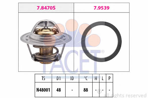  7.8470 Thermostat, coolant 78470: Buy near me in Poland at 2407.PL - Good price!