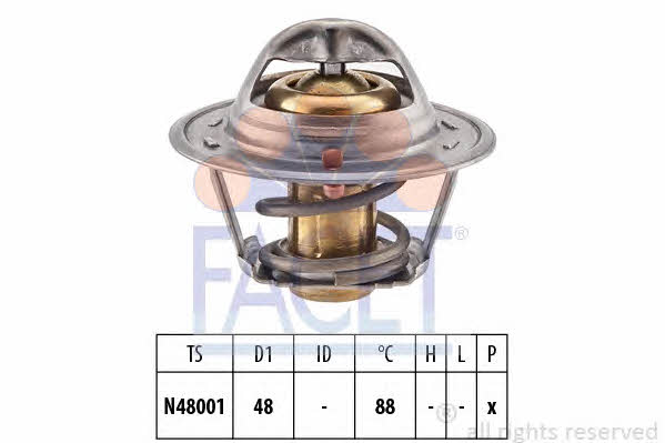 Facet 7.8480S Thermostat, coolant 78480S: Buy near me in Poland at 2407.PL - Good price!