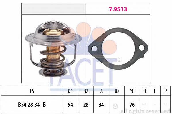  7.8521 Thermostat, coolant 78521: Buy near me in Poland at 2407.PL - Good price!